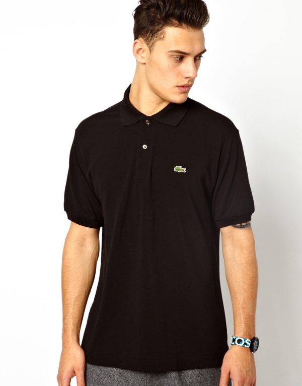 lacoste black polo shirt with crocodile product 1 14179222 013404815